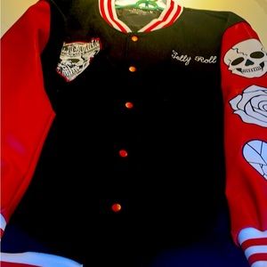 Letterman Jellyroll jacket . Size 4x. Worn once for Halloween